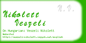 nikolett veszeli business card